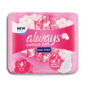 ALWAYS PADS MAXI PINK 9`S