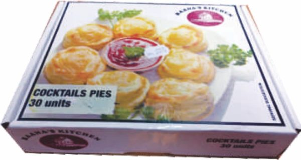 BHANAS BOX PIES COCKTAIL 30S