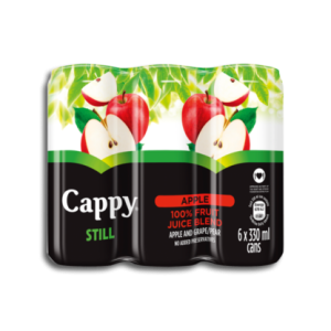 CAPPY CAN STILL JUICE APPLE 6X330ML