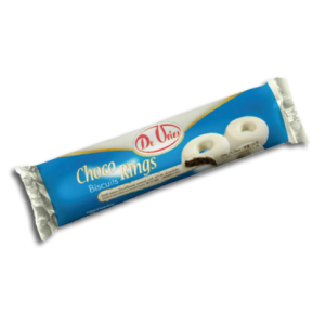 DE VRIES CHOCO RINGS WHITE 150G