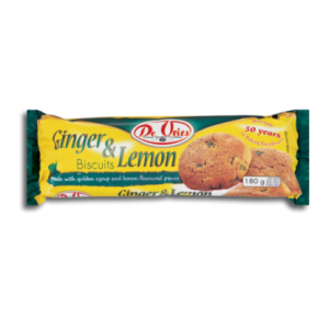 DE VRIES GINGER&LEMON BISCUIT200G