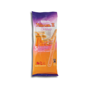 GILLETTE MINORA DISP RAZOR ORANGE 5S