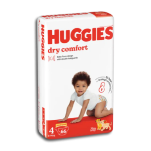 HUGGIES JUMBO D/COMFORT 4/66``