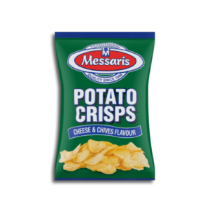 MESSARIS POTATO CRISP CHEE/CHIVES 125G