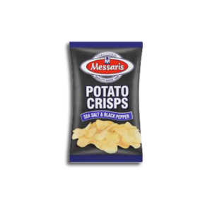 MESSARIS POTATO CRISP SALT/ PEP 125G
