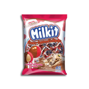 MILKIT LOLLIE POPS CHERRY CHOC 48S