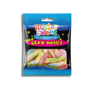 MISTER SWEETS MINI BAG SOUR WORMS 125G