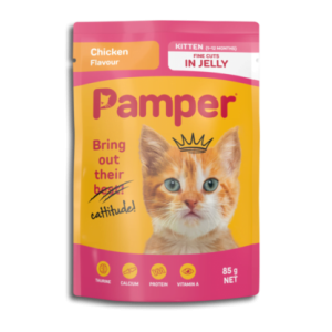 PAMPER WET C/FOOD CHICKEN JELLY85G