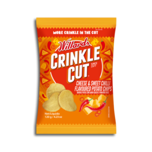 WILLARDS CHIPS CHEESE & SWEE CHILLI 120G