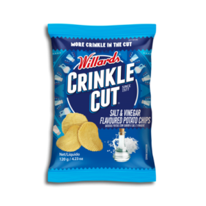 WILLARDS CHIPS SALT & VINEGAR 120G