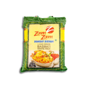 ZAM ZAM SELLA PARBOIL BASMATI GREEN BAG